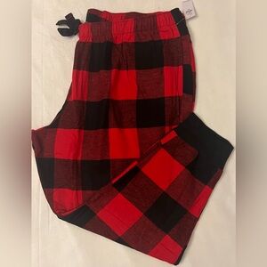 NWT XXL Old Navy Red Plaid Flannel Pants